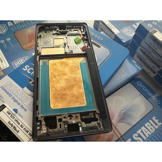 FORWARD - Samsung S25 Ultra LCD Дисплей - S938 Soft OLED BLACK с рамка