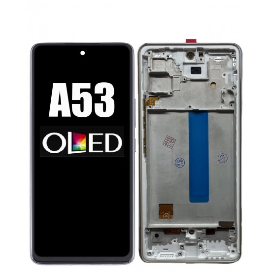 Samsung A53 5G LCD Дисплей - A536 OLED с рамка Черен
